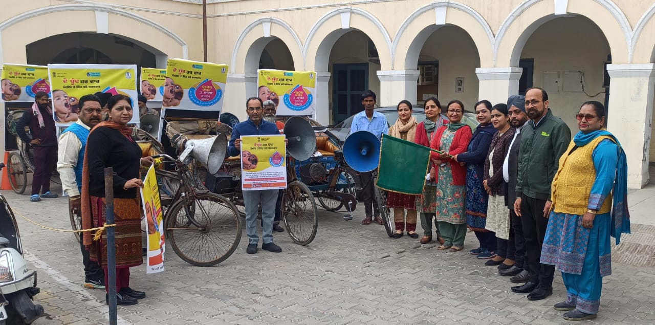 Sent rickshaws for awareness about pulse polio campaign